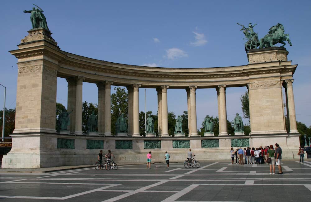 Piazza degli Eroi a Budapest